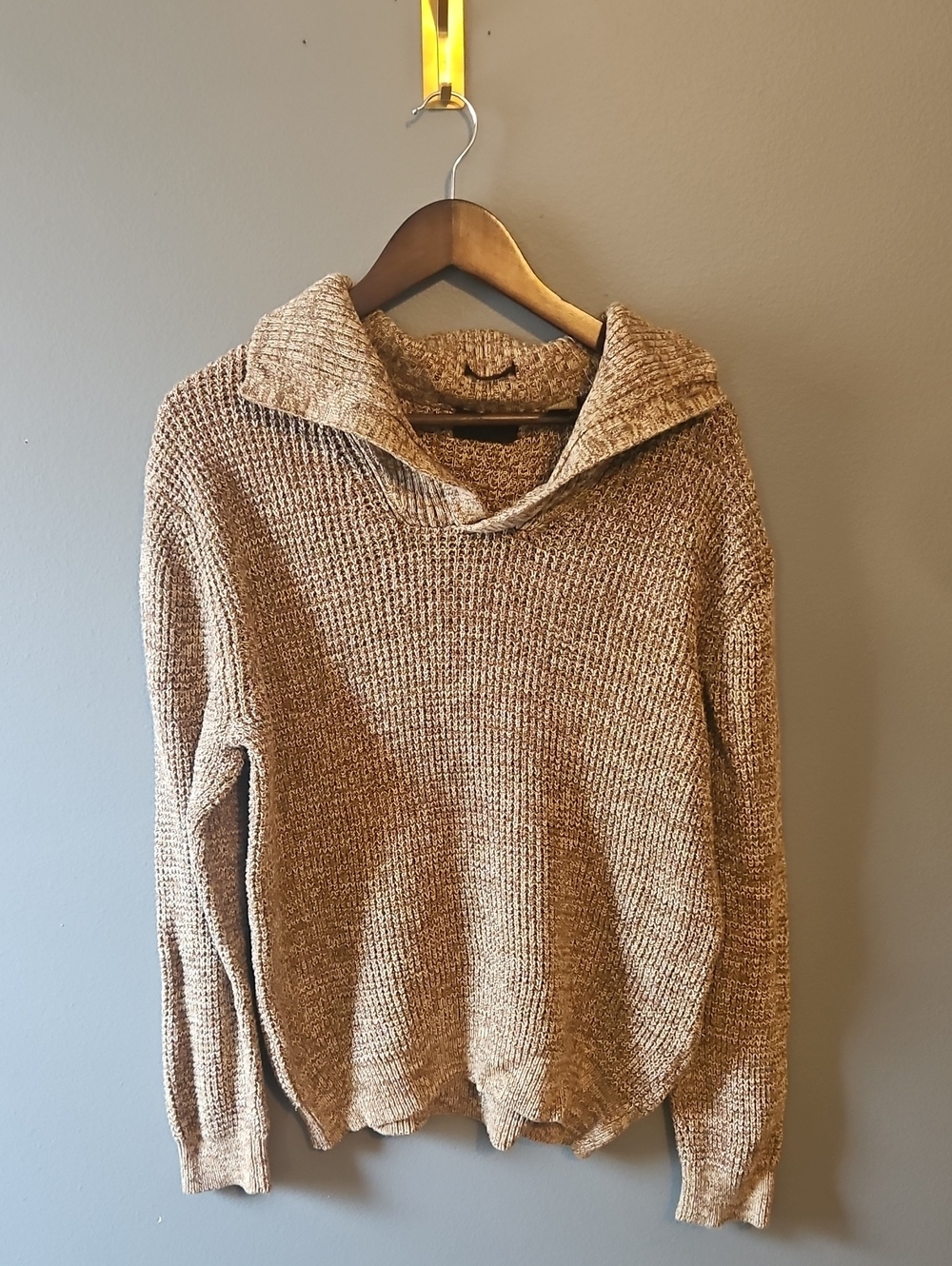 St. John's Bay Men's Taupe Knit Turtleneck Sweater